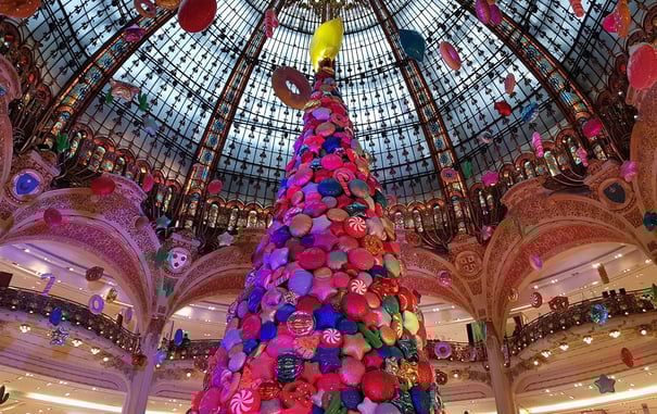 Christmas Windows at Paris' Grand Magasins