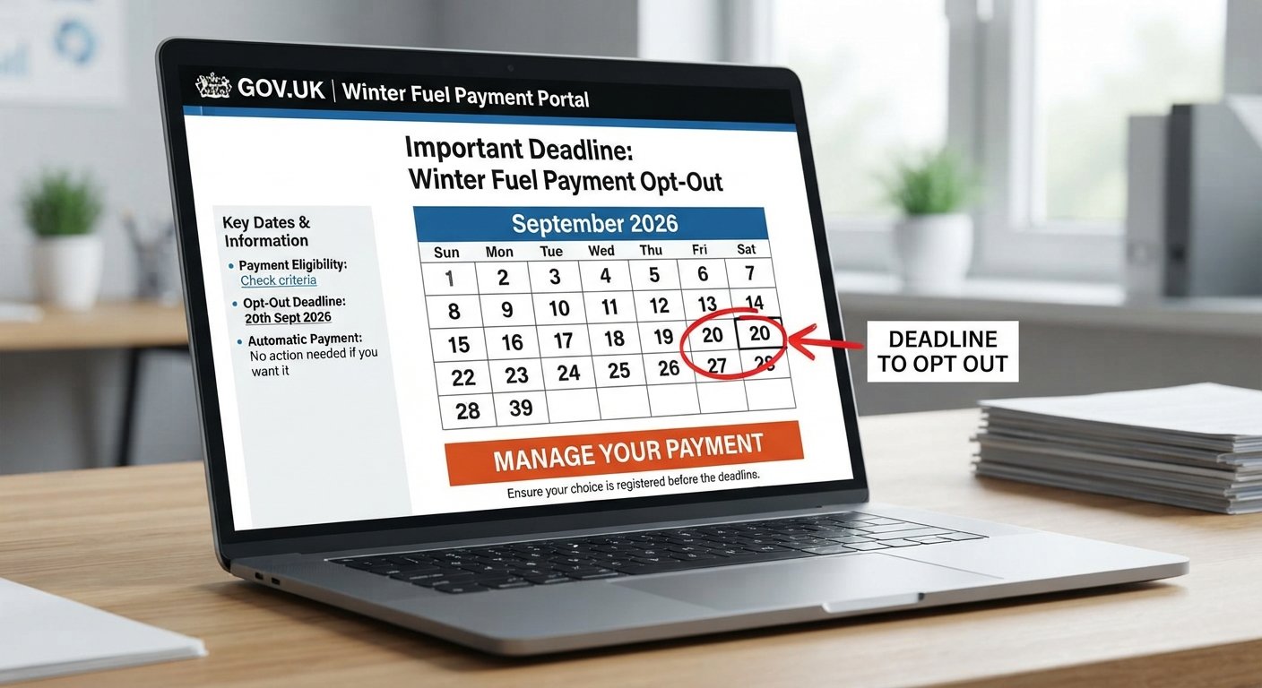 Winter Fuel Payment opt out deadline September 20