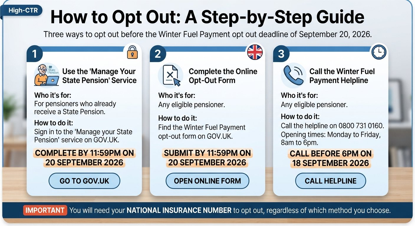 Winter Fuel Payment opt out deadline September 20